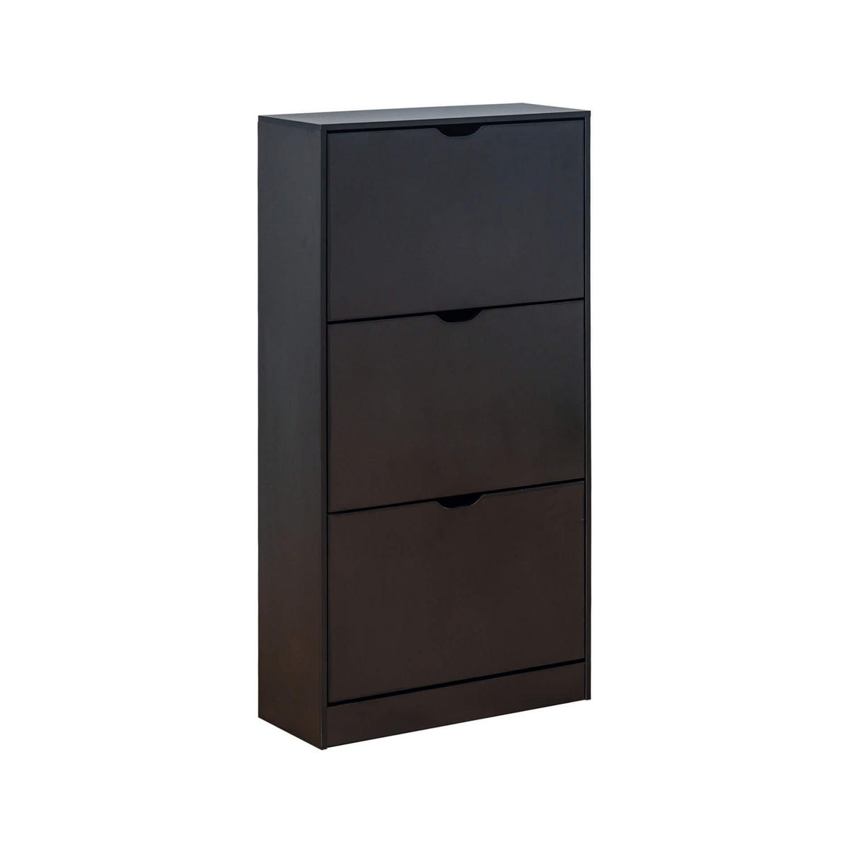 SCHUHSCHRANK Braun 60/23/119 cm - Schwarz, Holzwerkstoff (60/119/23cm) - Mobili Rebecca