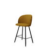 BARHOCKER K99 H - Schwarz/Braun, Holzwerkstoff/Textil (51/105/51cm) - MIRJAN24