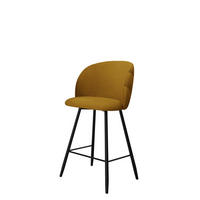 BARHOCKER K99 H - Schwarz/Braun, Holzwerkstoff/Textil (51/105/51cm) - MIRJAN24