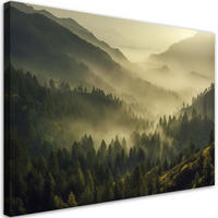 KUNSTDRUCK Grün 120/80 cm - Grün, Textil (120/80cm) - KUNSTLOFT