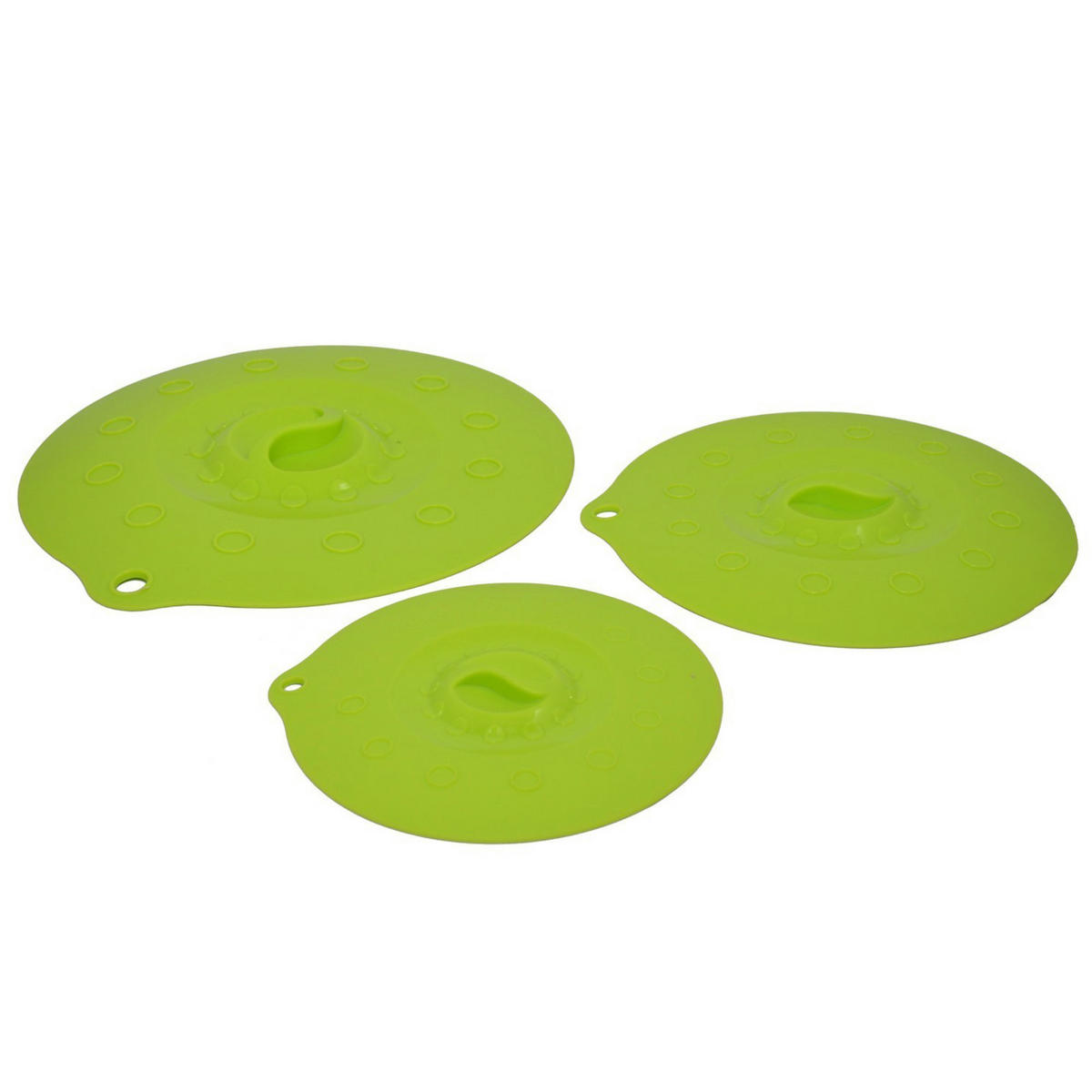 SILIKONDECKEL 29cm „FUNNY KITCHEN“ grün - Grün, Kunststoff (29/29/0.5cm) - Magu Cera