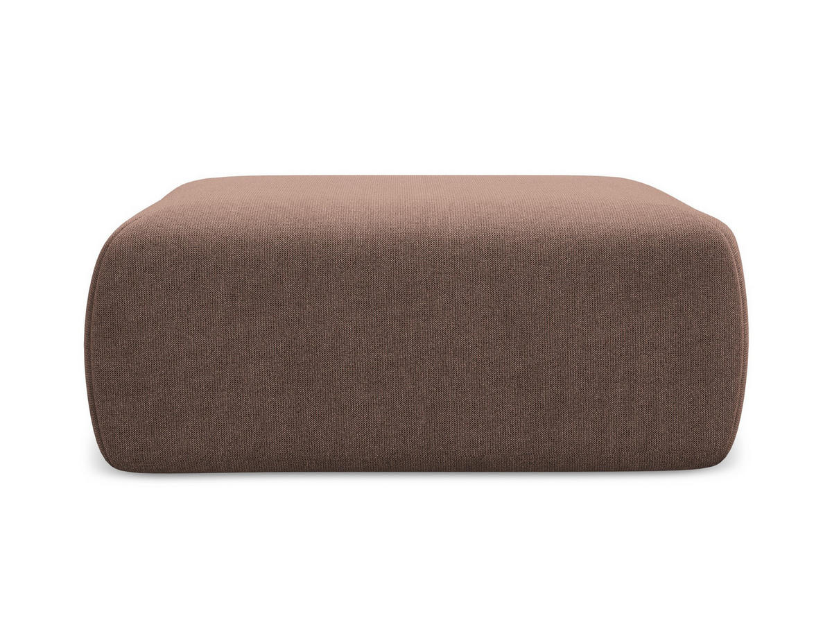 POUF Strukturstoff Stoff Pink - Pink/Hellrosa, Kunststoff/Textil (102/40/62cm) - Makamii