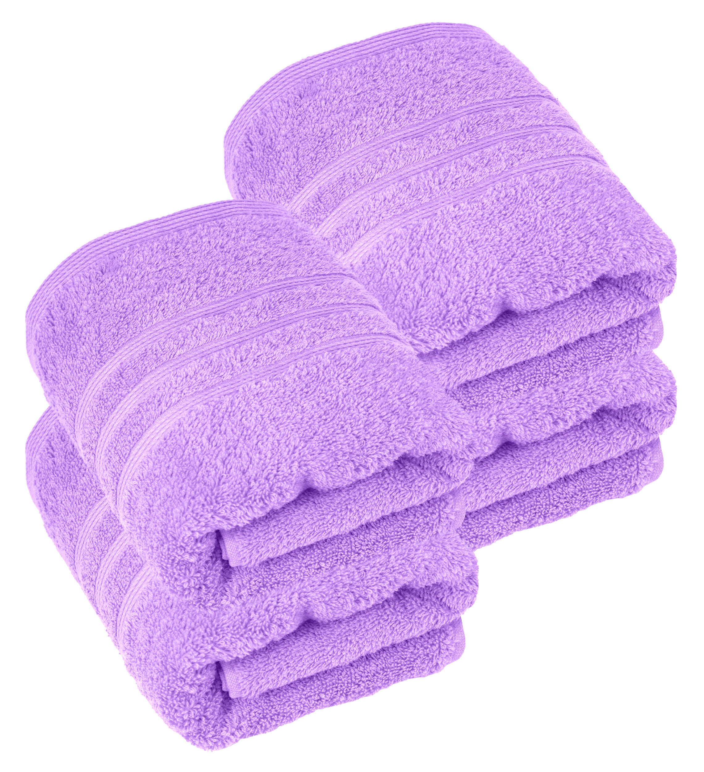 HANDTUCH 50x100 cm London Flieder Lila 4er Set - Flieder, Textil (50/100cm) - Lashuma