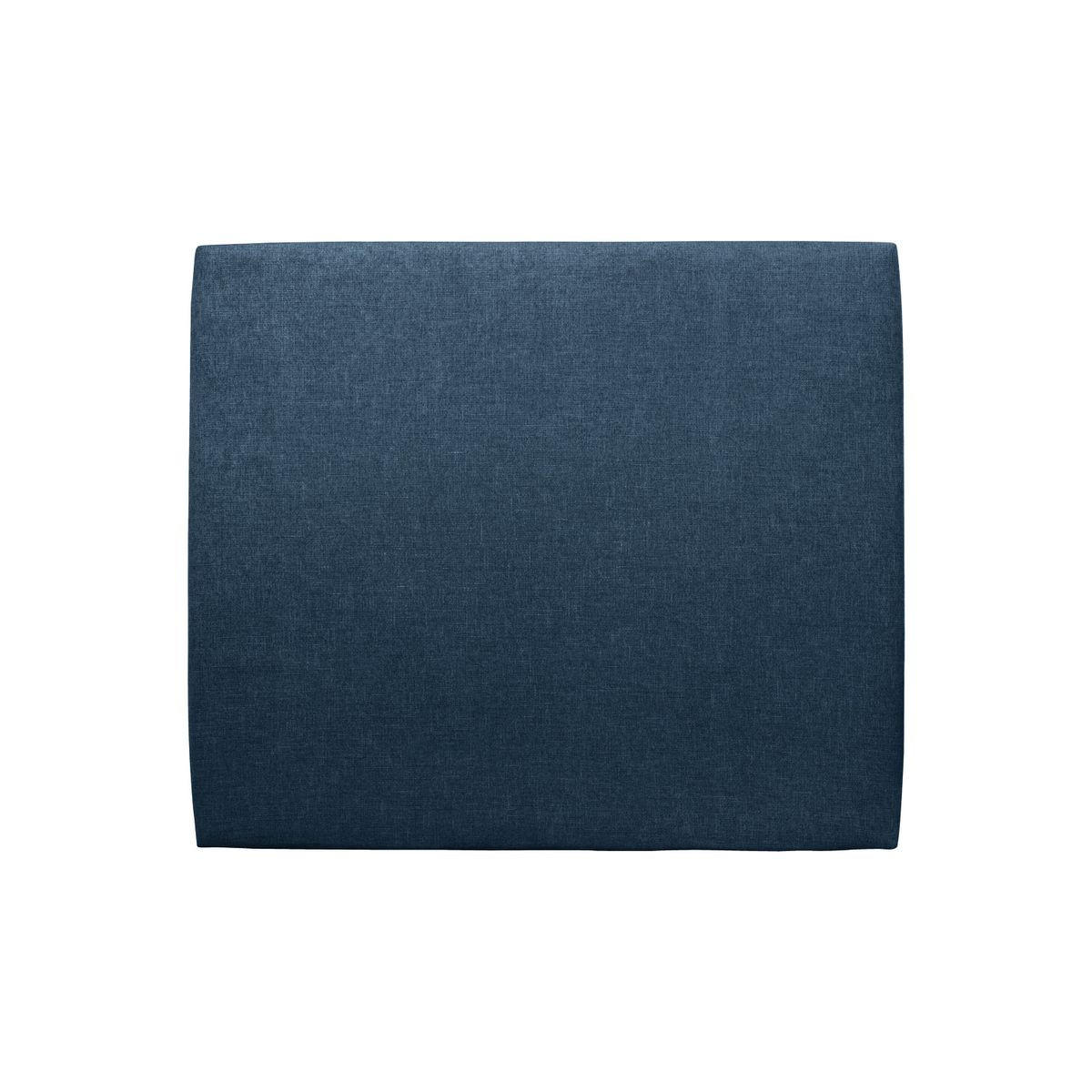 KOPFTEIL gepolstertes – ozeanblauer Stoff - 200 cm - Beige/Dunkelblau, Karton/Holz (200/120/10cm) - Sommeil de Plomb