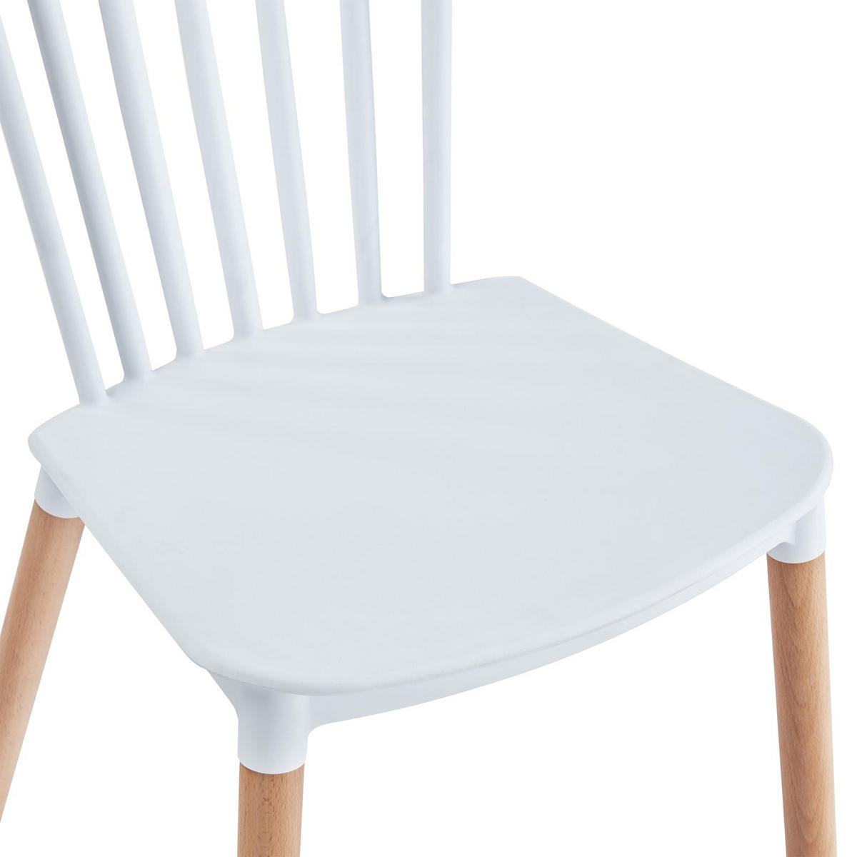 ESSZIMMERSTUHL RAVI 4er-Set weiß - Weiß, Kunststoff (43/79/54cm) - IDIMEX