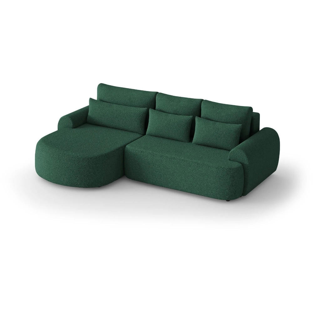 Beautysofa Eckschlafsofa Grün 266x170 cm