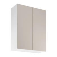 HÄNGESCHRANK G80 – Sorento Weiß Beige – Weiß / Beige - Beige/Weiß, Holzwerkstoff (80/100/32cm) - ROYAL24_MARKT