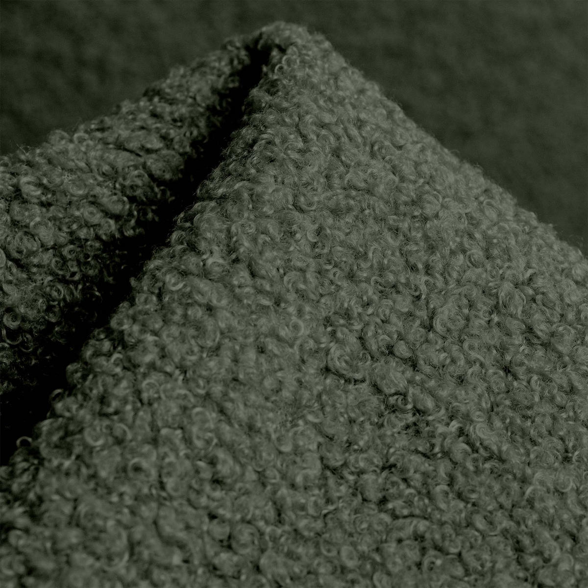 SITZSACK Halbmond 54/36/35 cm, weicher Bouclé 315 g/m², Grün - Grün, Textil (36/35/54cm) - Dreamroots