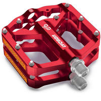 FAHRRADPEDALE Aluminium Rot 9/16 Zoll - Rot, Metall (9.7/1.8/10.4cm)