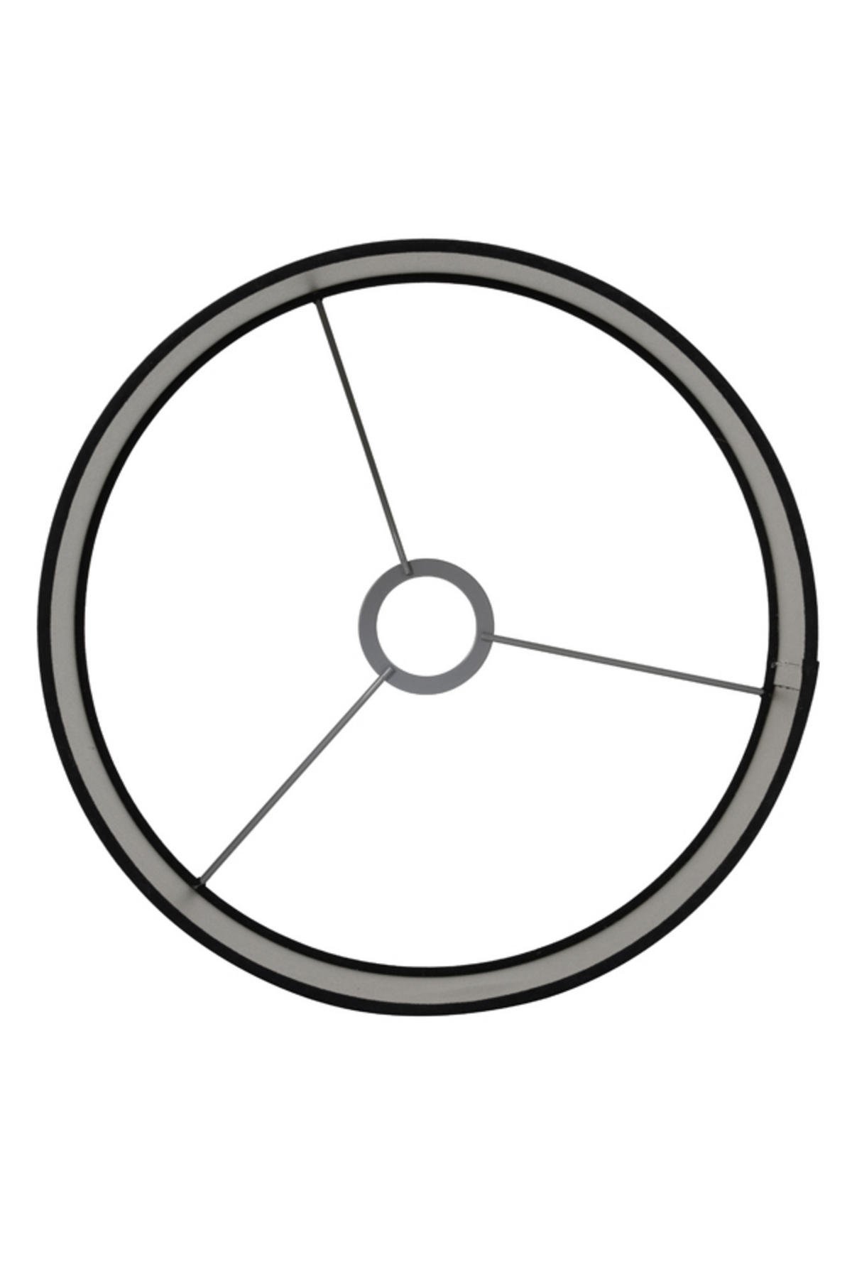 LAMPENSCHIRM Samt Schwarz Ø50/38 cm - Schwarz, Textil (50/50/38cm) - Light & Living