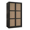 SCHWEBETÜRENSCHRANK 200/100/62 2-türig - Schwarz, Holz/Kunststoff (100/200/62cm) - MÖBEL KRYSPOL