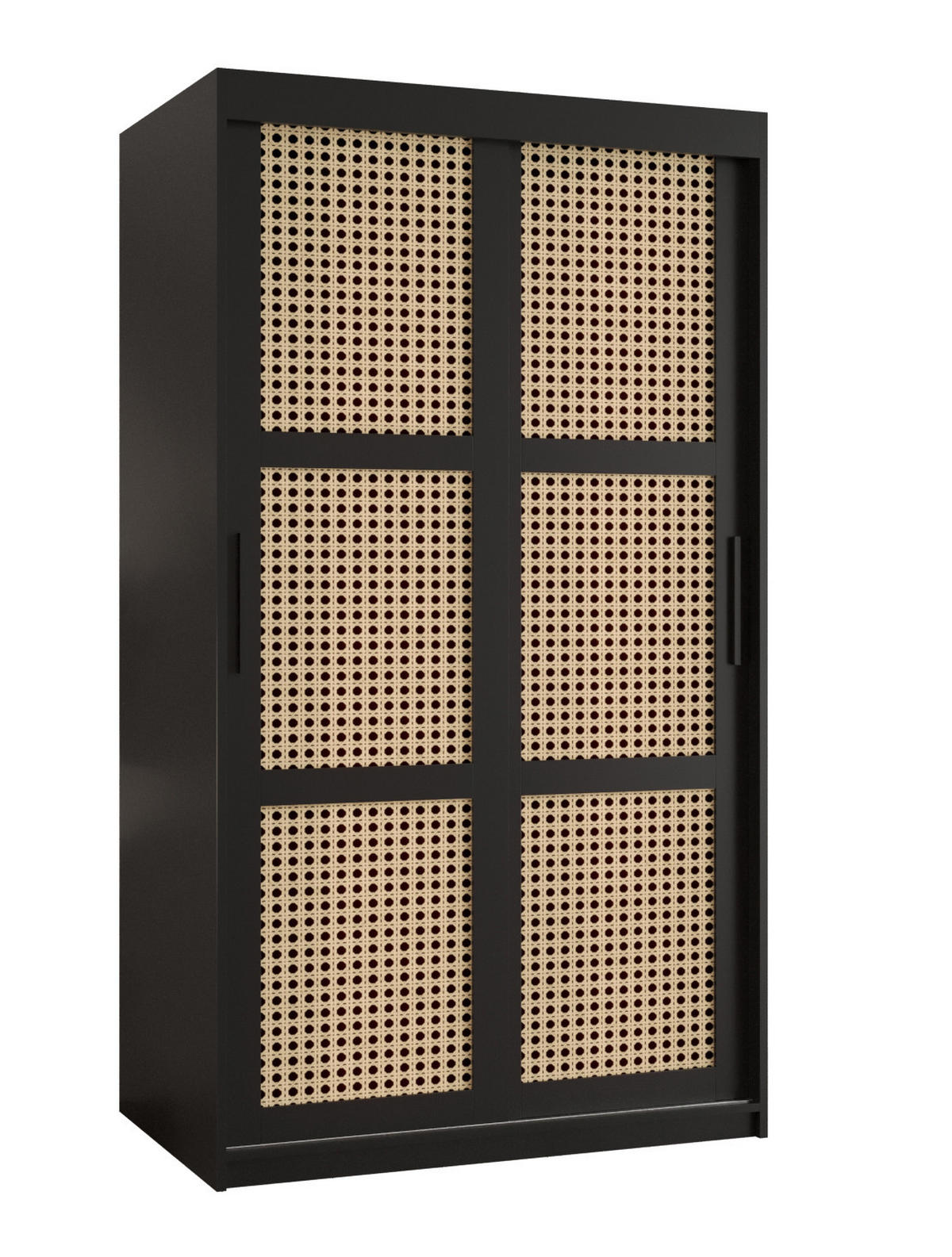 SCHWEBETÜRENSCHRANK 200/100/62 2-türig - Schwarz, Holz/Kunststoff (100/200/62cm) - MÖBEL KRYSPOL