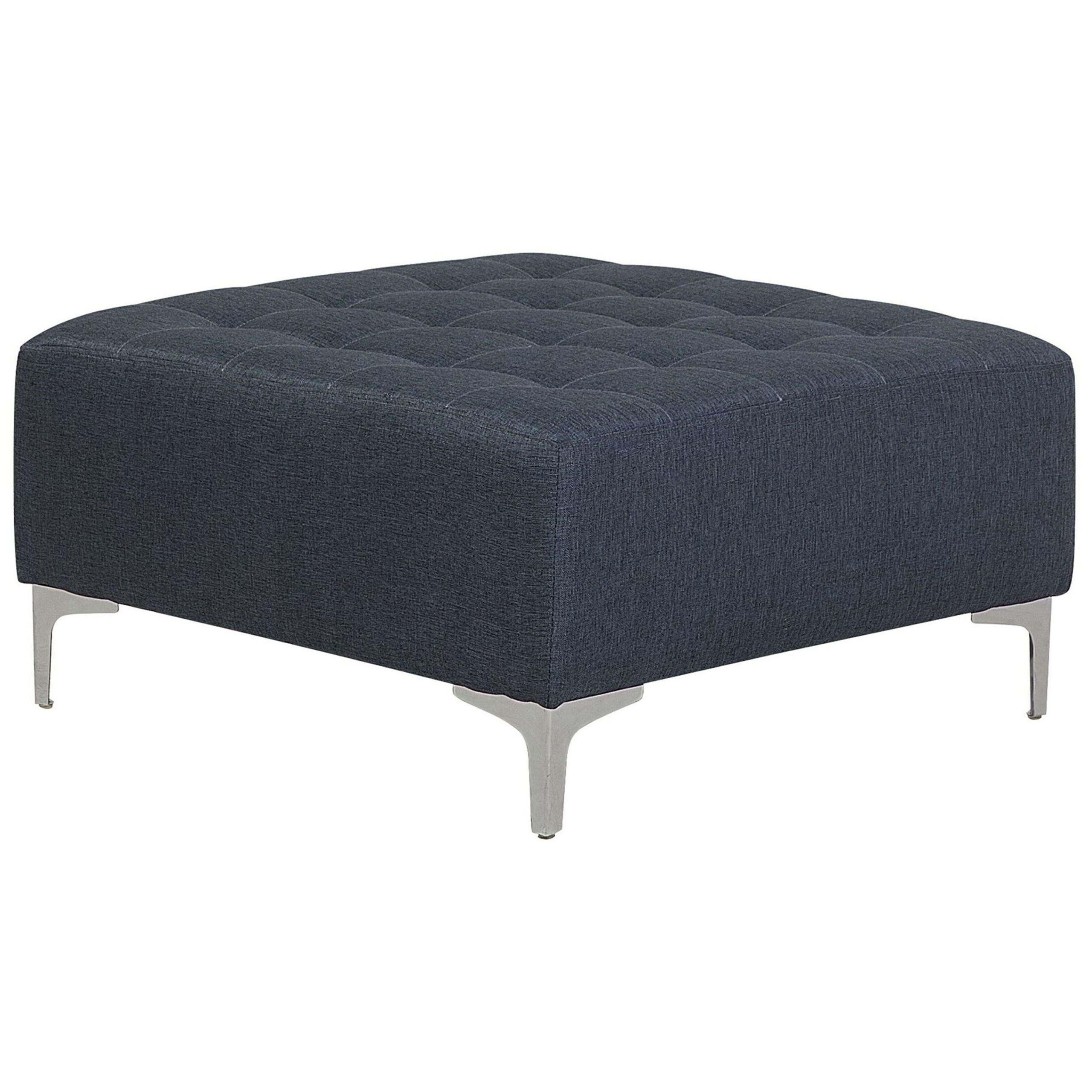 OTTOMANE Aberdeen 80/80/36 cm - Grau, Kunststoff/Textil (80/36/80cm) - Beliani
