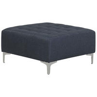 OTTOMANE Aberdeen 80/80/36 cm - Grau, Kunststoff/Textil (80/36/80cm) - Beliani