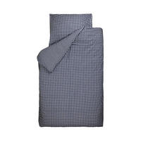 BINK Kinderbettwäsche BB Karo blau 100 x 135 - Blau, Textil (100/135cm) - Bink Bedding