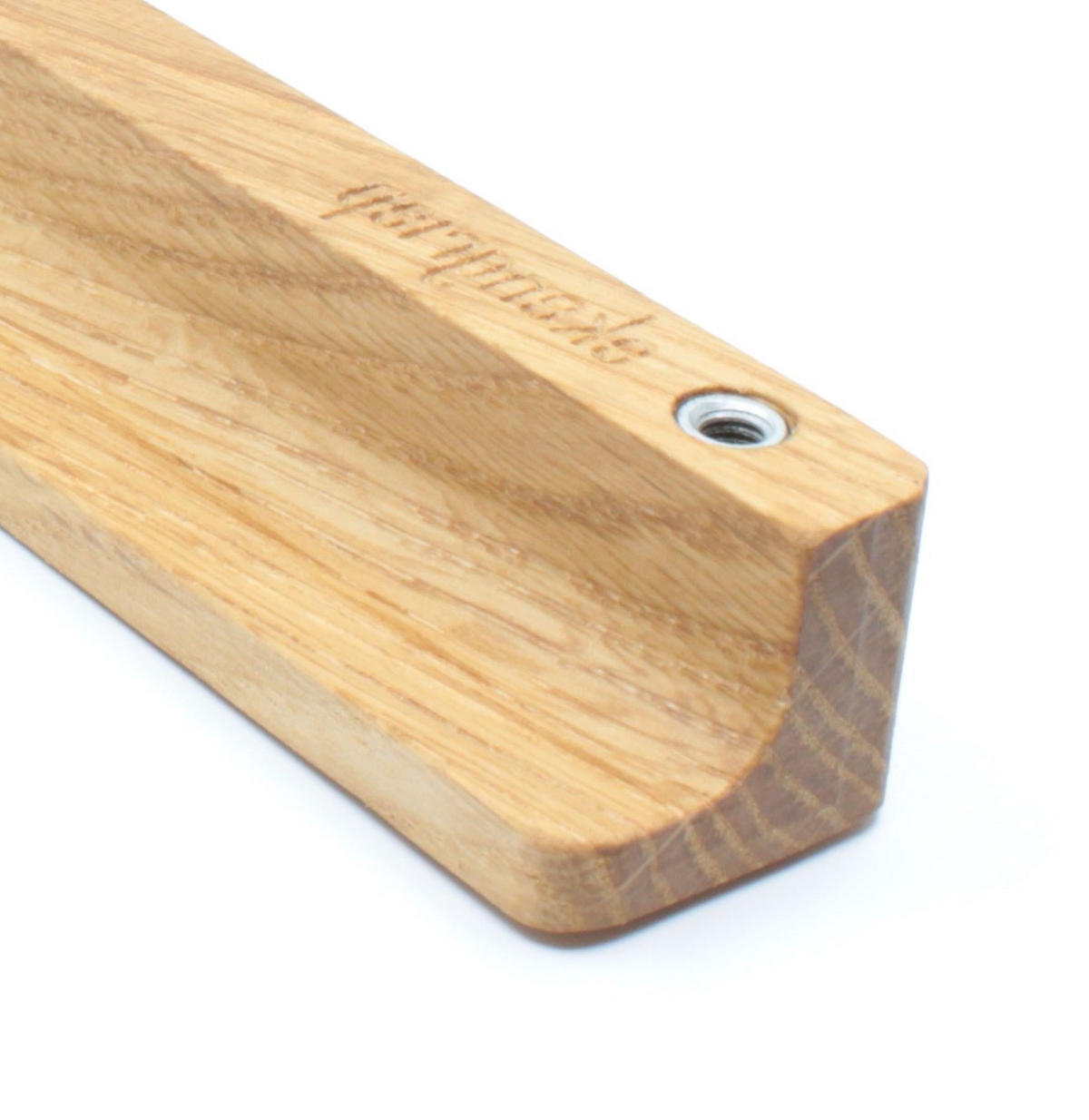 MÖBELGRIFF BA 550mm Griffleiste natur Eiche massiv Griffe Möbel Küchengriff - Eichefarben, Holz (2.5/2/57.2cm)