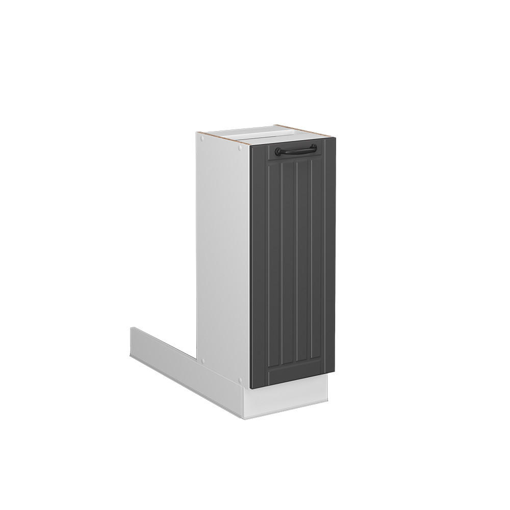 KÜCHENINSEL Fame-Line Anthrazit Landhaus 30 cm ohne AP - Dunkelgrau/Anthrazit, Holzwerkstoff (30/82/70cm) - Vicco