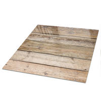 TISCHPLATTE 50x50 cm – Holzstruktur - Grau, Glas (50/50/0.4cm) - Wallfluent