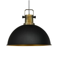 PENDELLEUCHTE Lipeo 40/23 - Goldfarben/Schwarz, Metall (40/23cm) - Bamyum