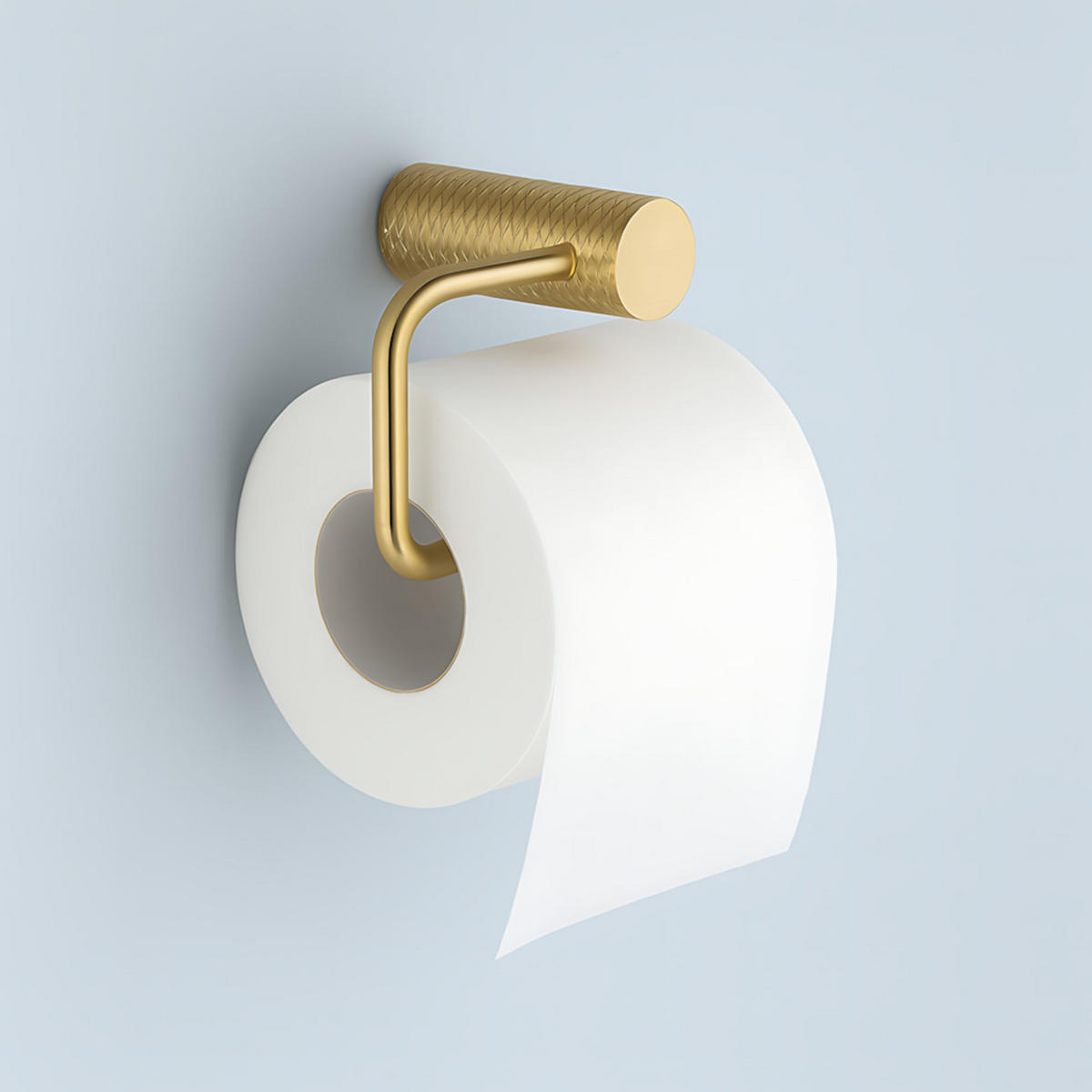 HALTER Für Toilettenpapier Rea 9711 Prism Brush Gold - Goldfarben, Metall (13.5/9.5/6.5cm) - REA
