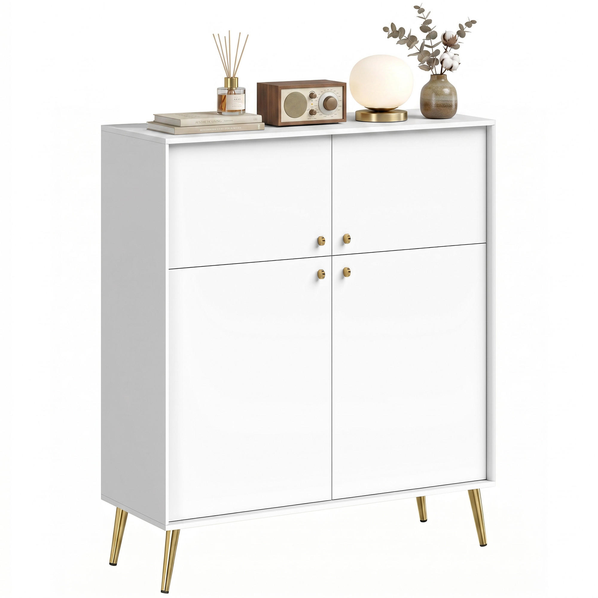 Pangivo Sideboard Creme 40.5x122.4x105.4 cm