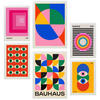 POSTER Set Mit 6 Bauhaus – Geometrische Formen In Leuchtenden Farben A3 & A4 Weißer Rahmen - Weiß, Papier (29/3cm) - Nacnic