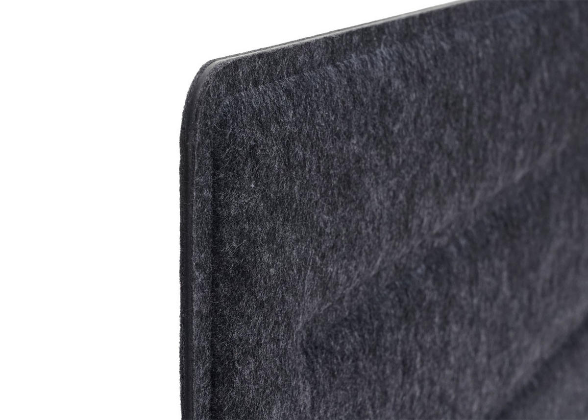 TISCHTRENNWAND Schwarz, Weiß - Schwarz/Weiß, Textil (100/30/1cm) - MCW