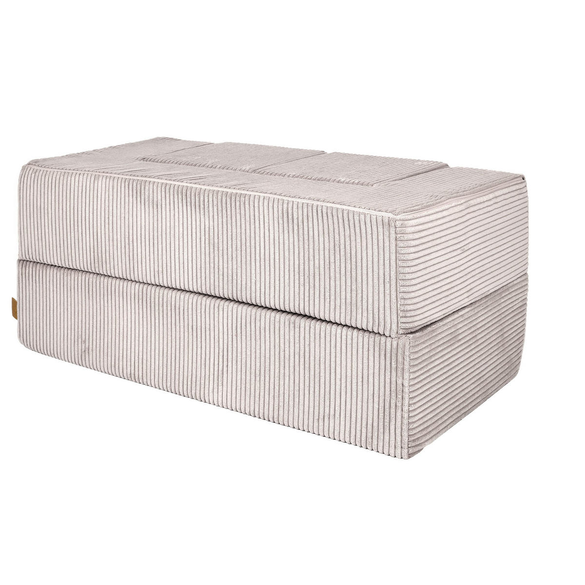 KINDERSOFA, Aesthetic, Cube, Ecru - Ecru, Textil (96/40/50cm) - MeowBaby
