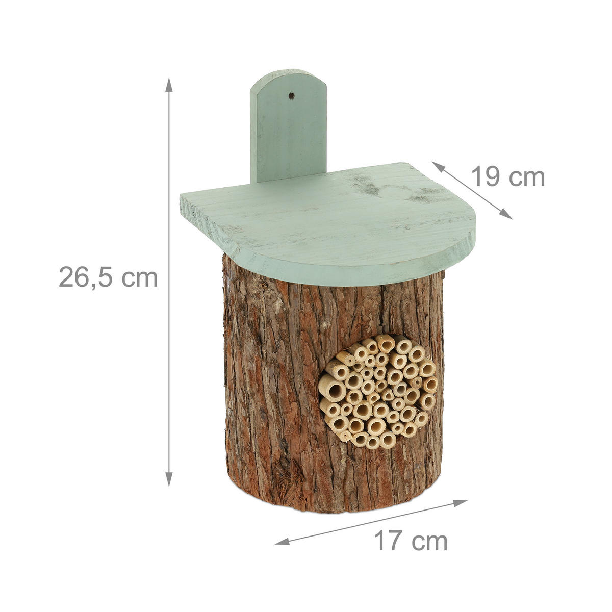 INSEKTENHOTEL - Braun, Holz (17/26.5/19cm) - Relaxdays