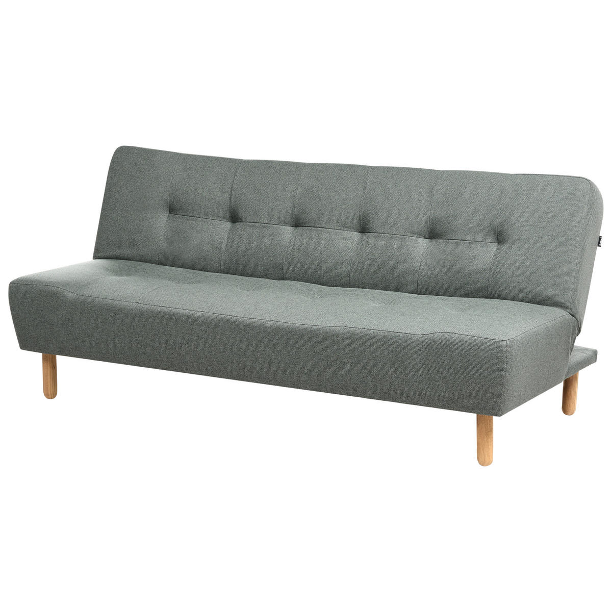 SCHLAFSOFA 3-Sitzer Stoff Grün Alsten - Grün, Textil (183/80/79cm) - Beliani