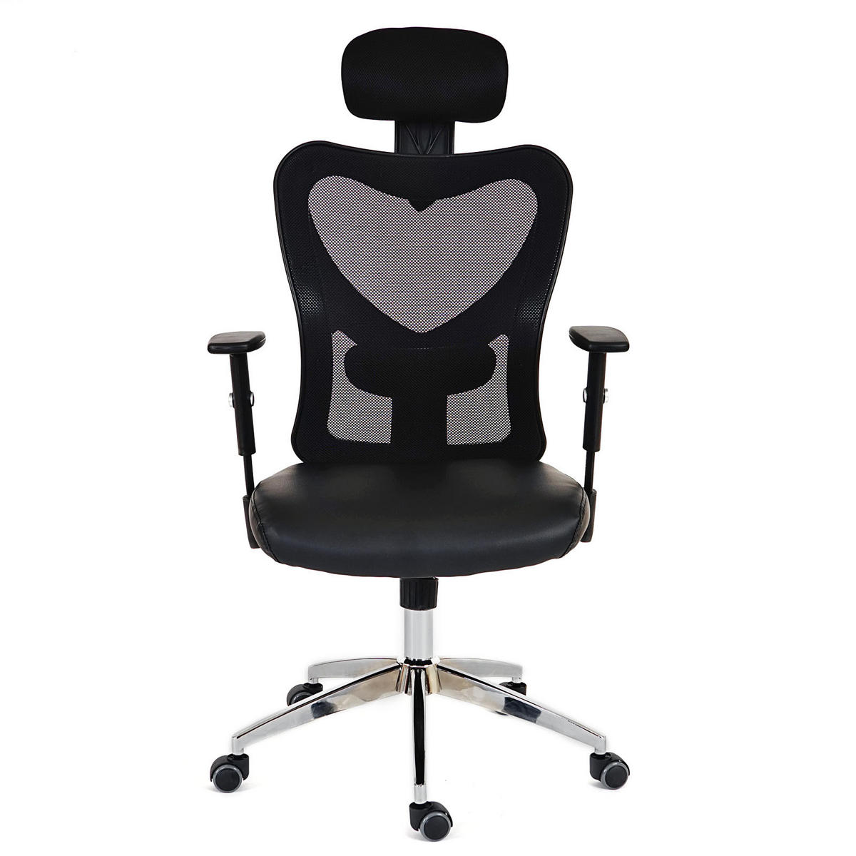 PROFI-BÜROSTUHL Schwarz - Schwarz, Textil (67/136/71cm) - MCW