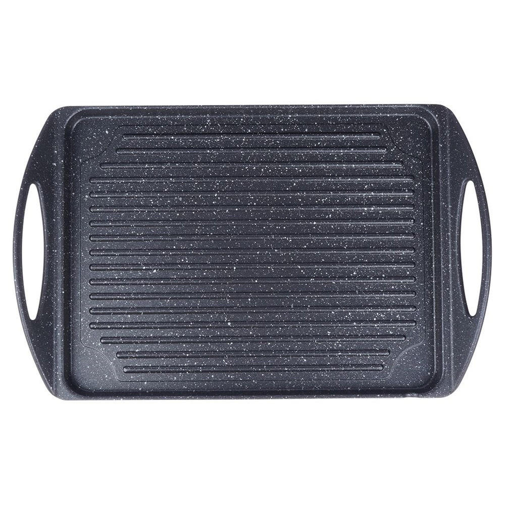 GRILLPLATTE Grande schwarz - Schwarz, Metall (42/27/5.5cm) - Orion 