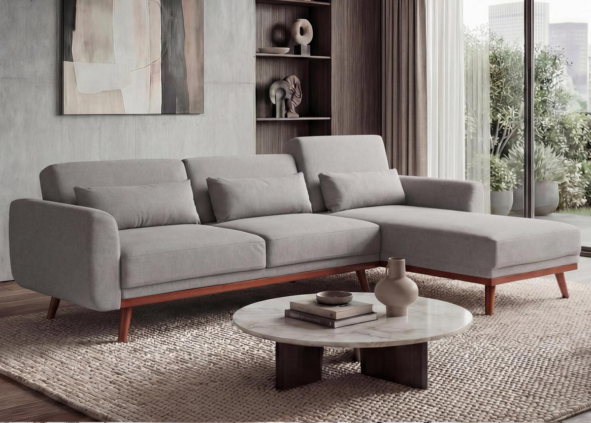 SOFA Anthrazit - Anthrazit, Textil (280/139cm) - MCW