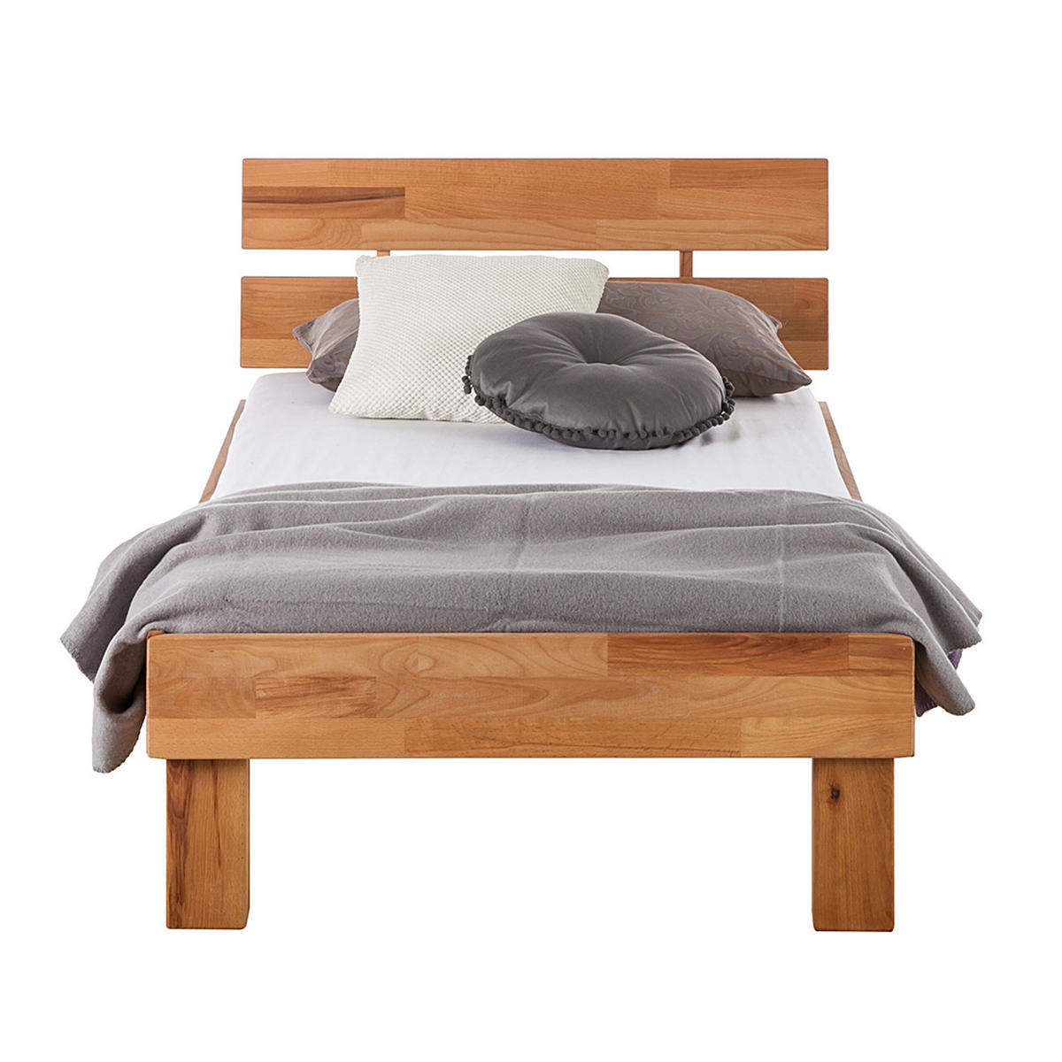 BETT - Massivholz - Kernbuche, Holz (90/200cm) - home24