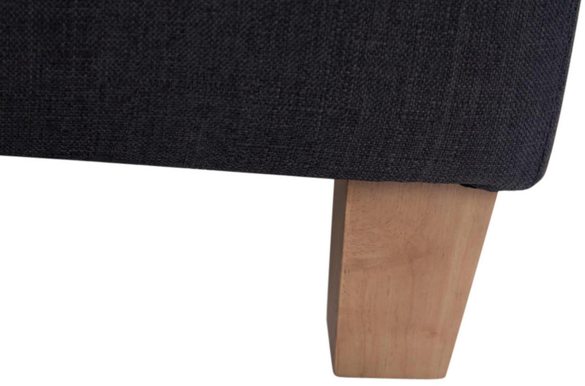SITZWÜRFEL 2er Set Stoff dunkelgrau - Dunkelgrau, Holz/Textil (45/46/45cm) - CLP
