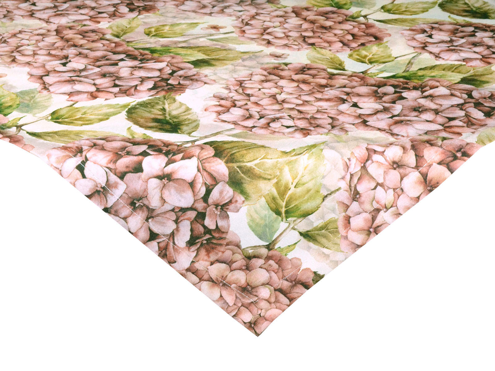 XS-MITTELDECKE Landlust-Hortensie burgundy-rose 60/60 cm - Hellrosa/Dunkelrosa, Textil (60/60cm) - beties Heimtextil