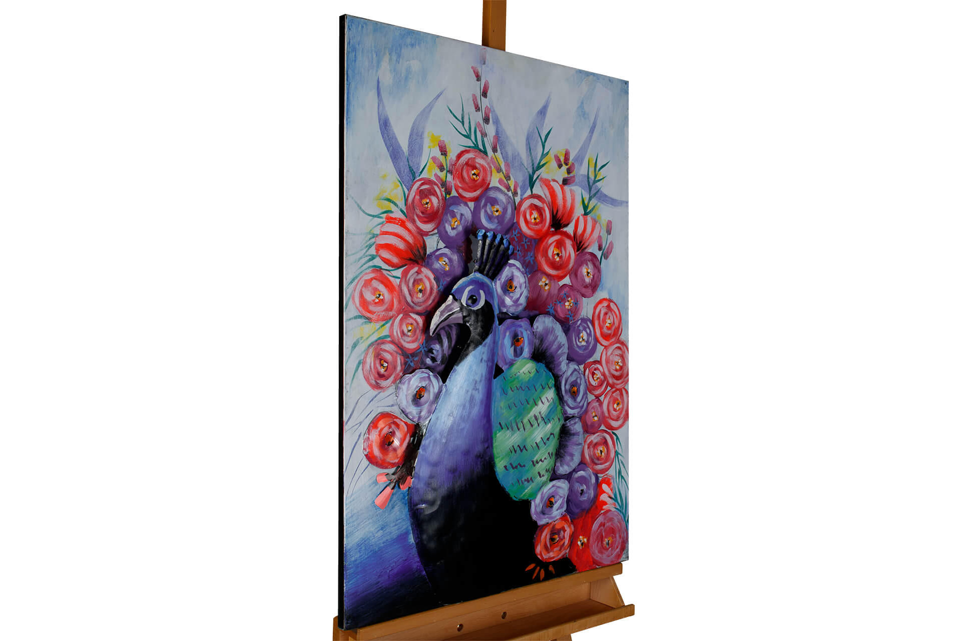 METALLBILD Rot 90/60 cm - Rot, Metall (4.5/60cm) - KUNSTLOFT