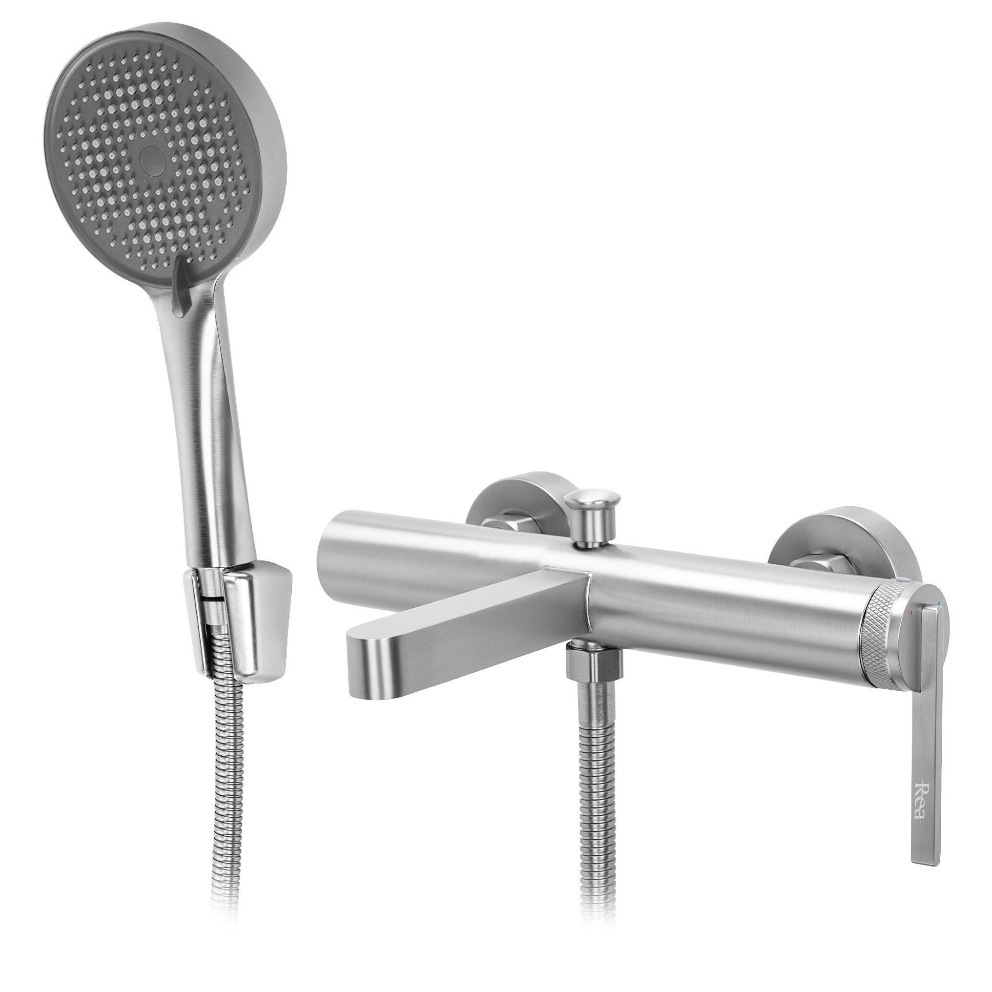 WANNENARMATUR Rea Grace Brush Nickel - Nickelfarben, Metall (27.5/6/18.6cm) - REA
