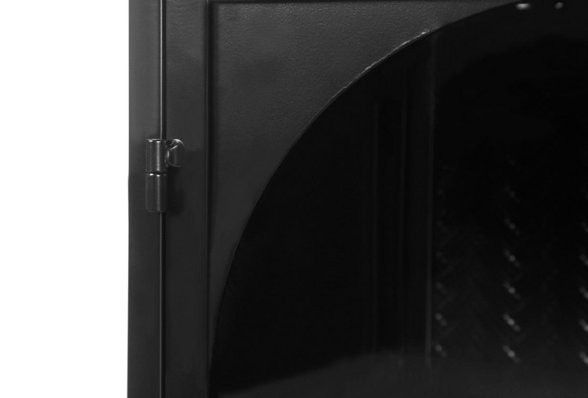 KÜCHENOBERSCHRANK 70/23/60 cm in Schwarz mit Glasfront und 2 Türen - Schwarz, Glas (70/60/23cm) - BEAOK