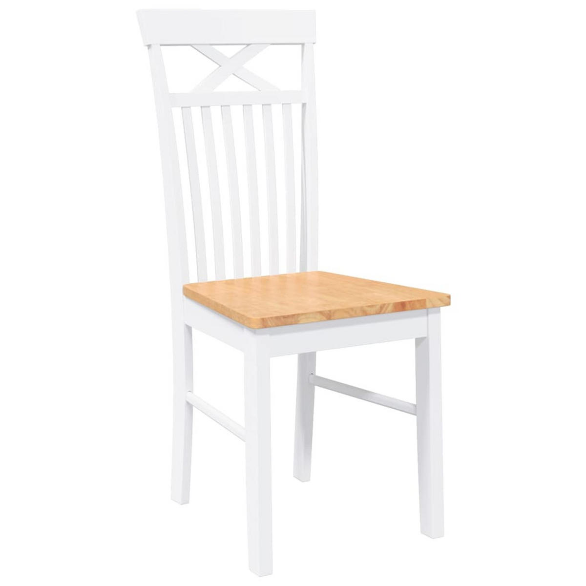 STUHL-SET 2 Stk Zornhain 42.5/94/53.5 cm - Weiß, Holz (42.5/94/53.5cm) - ZMH