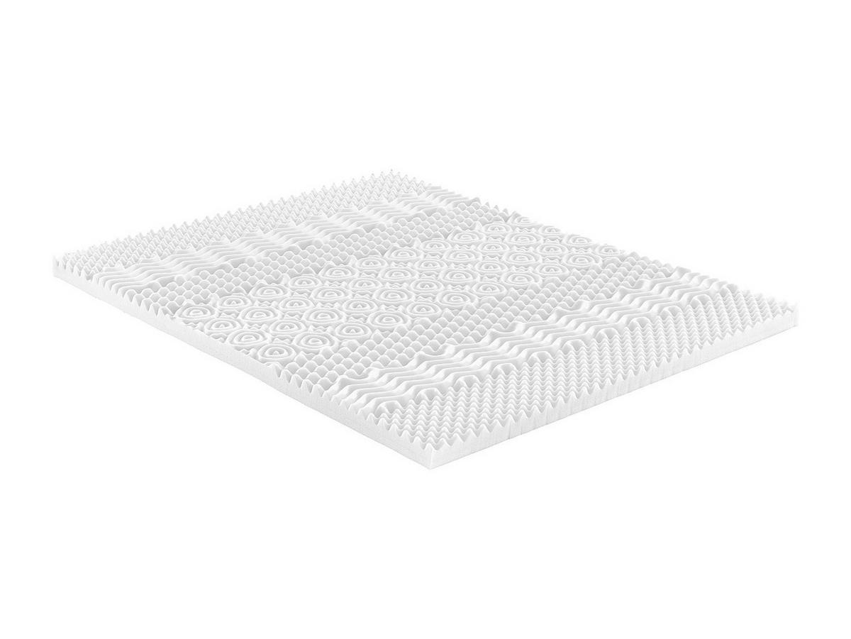 TOPPER - 2 Personen - plastik - weiß Artissa - Weiß, Kunststoff (160/200cm) - Vente-Unique
