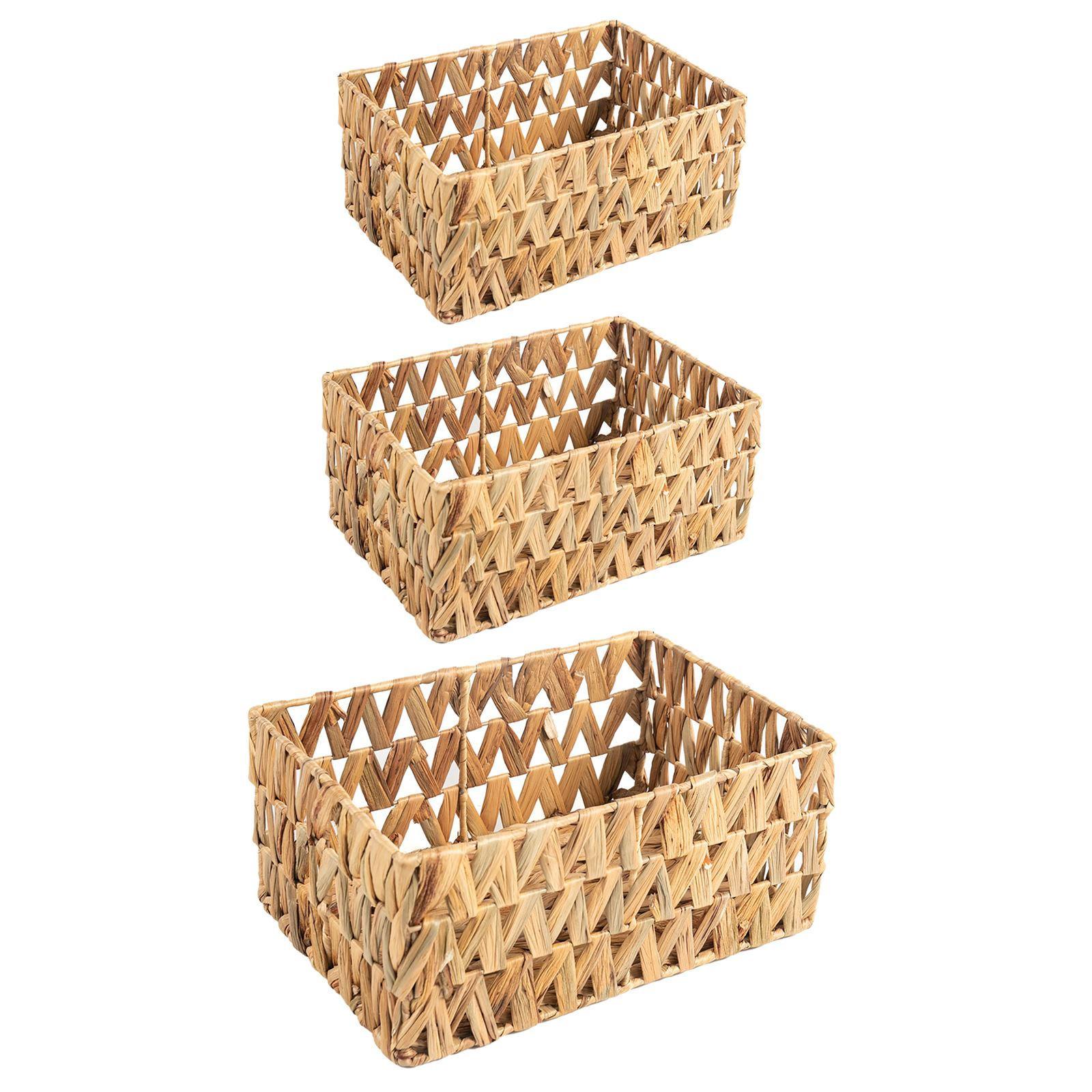 AUFBEWAHRUNGSKÖRBE TONOA 3er Set natur - Naturfarben, Naturmaterialien (36/18/25cm) - IDIMEX