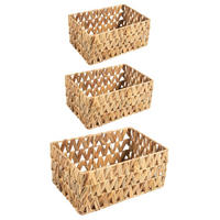 AUFBEWAHRUNGSKÖRBE TONOA 3er Set natur - Naturfarben, Naturmaterialien (36/18/25cm) - IDIMEX