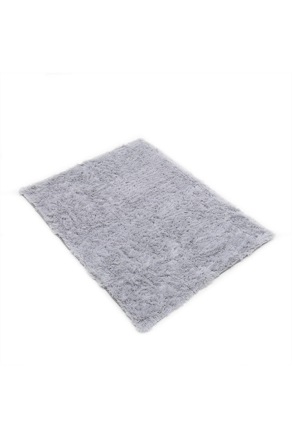 KUSCHELDECKE Decke Plüsch Kunstfell aus Polyester in Hellgrau Rechteckig Besonders wärmend Komfort trifft Stil 160 x 130 cm - Hellgrau, Textil (130/160cm) - Livingandhome