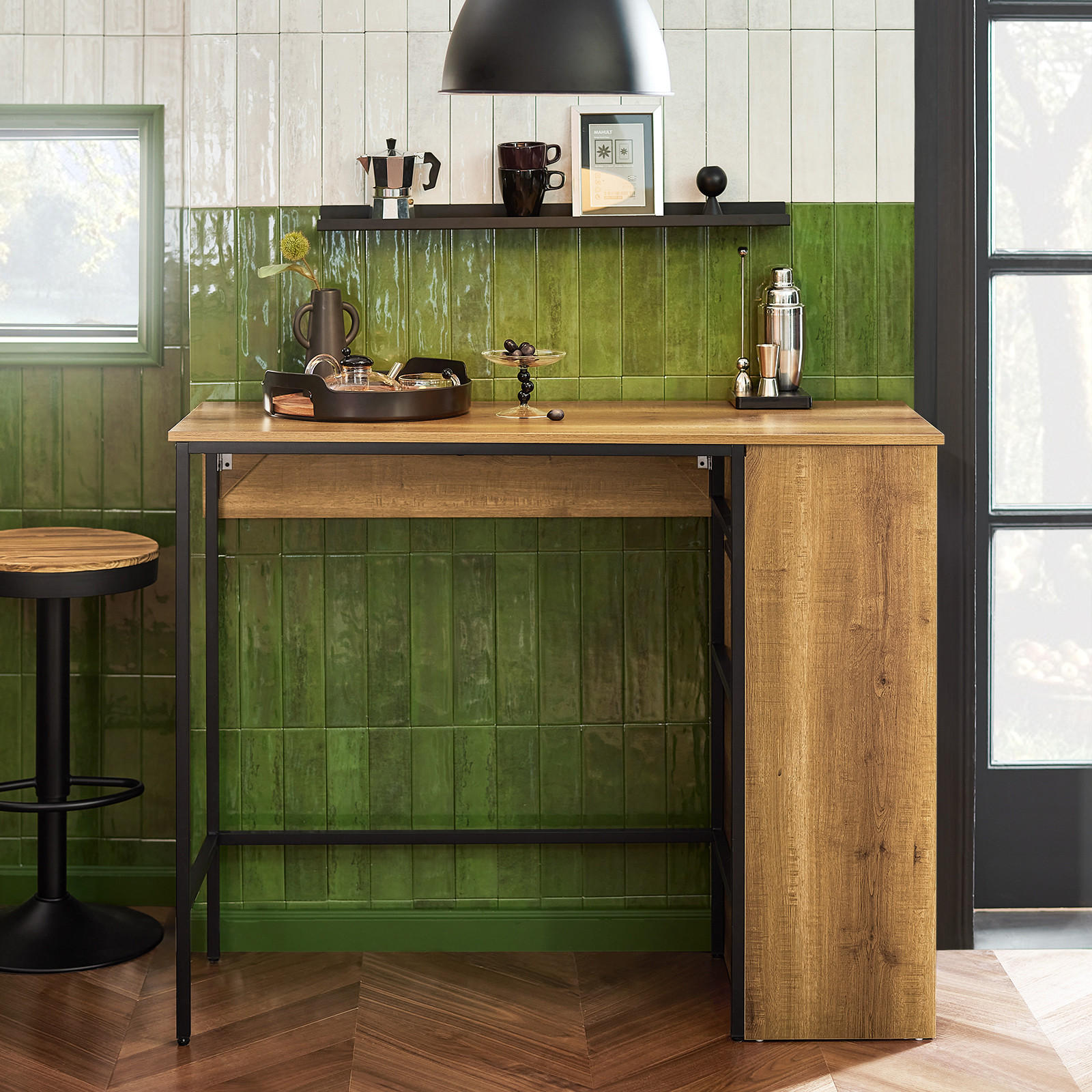 BARTISCH Vintage - Braun, Holzwerkstoff/Metall (120/95/63cm) - SoBuy