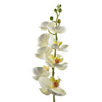 UMĚLÁ ORCHIDEJ, bílá - bílá, plast (85cm) - Mondex