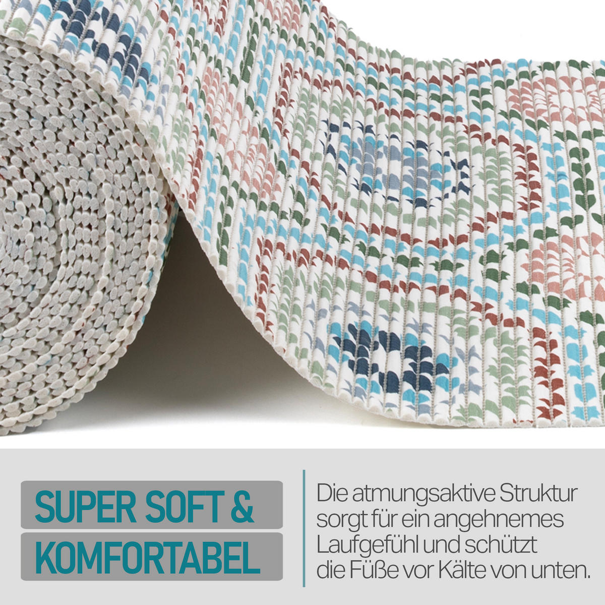 SCHUTZUNTERLAGE Weichschaum auf Rolle 0,65x15 m Orient - Naturfarben, Kunststoff (65/1500cm) - Bestlivings