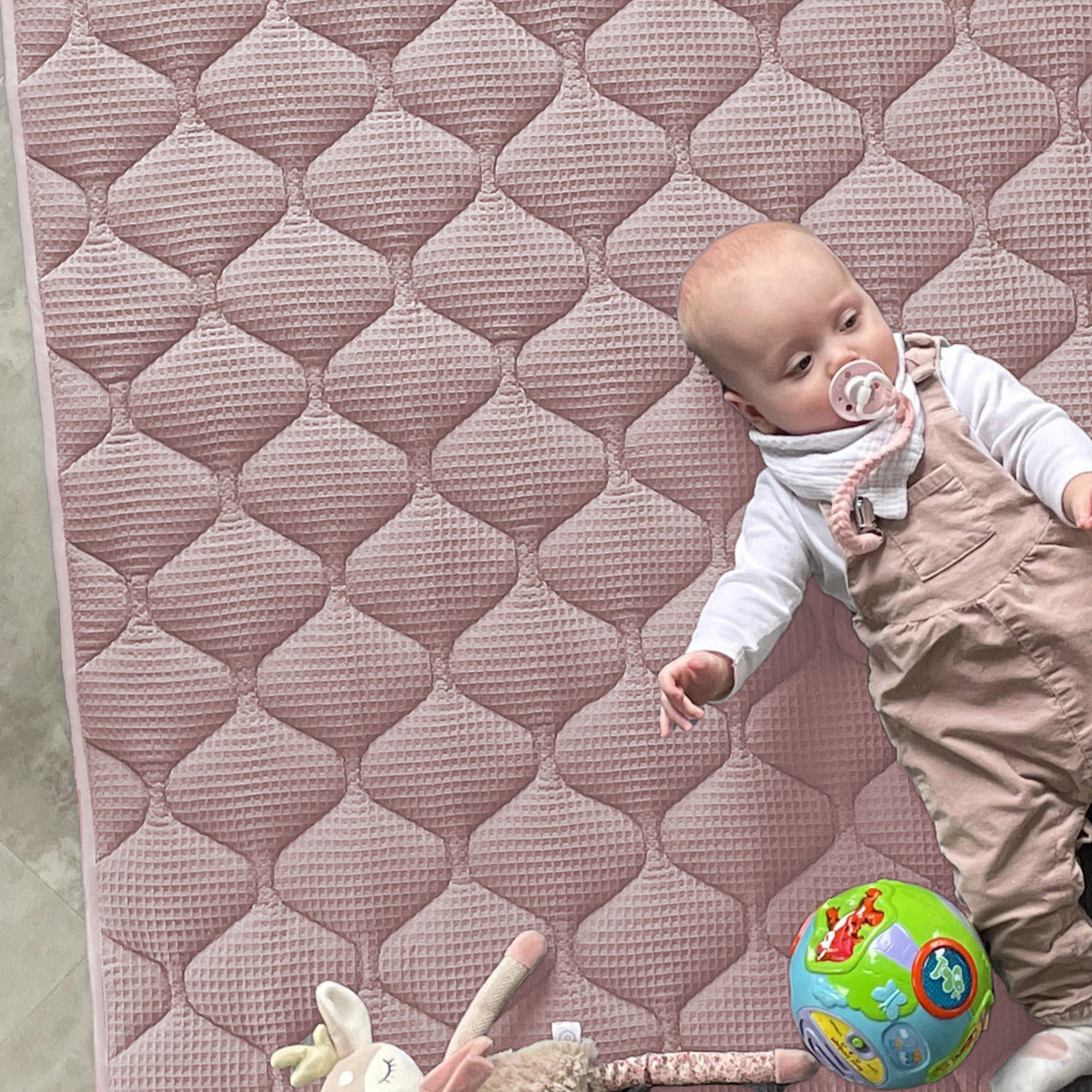 KRABBELDECKE Rosa 130x150cm - Rosa, Textil (130/150cm) - Sanosoft