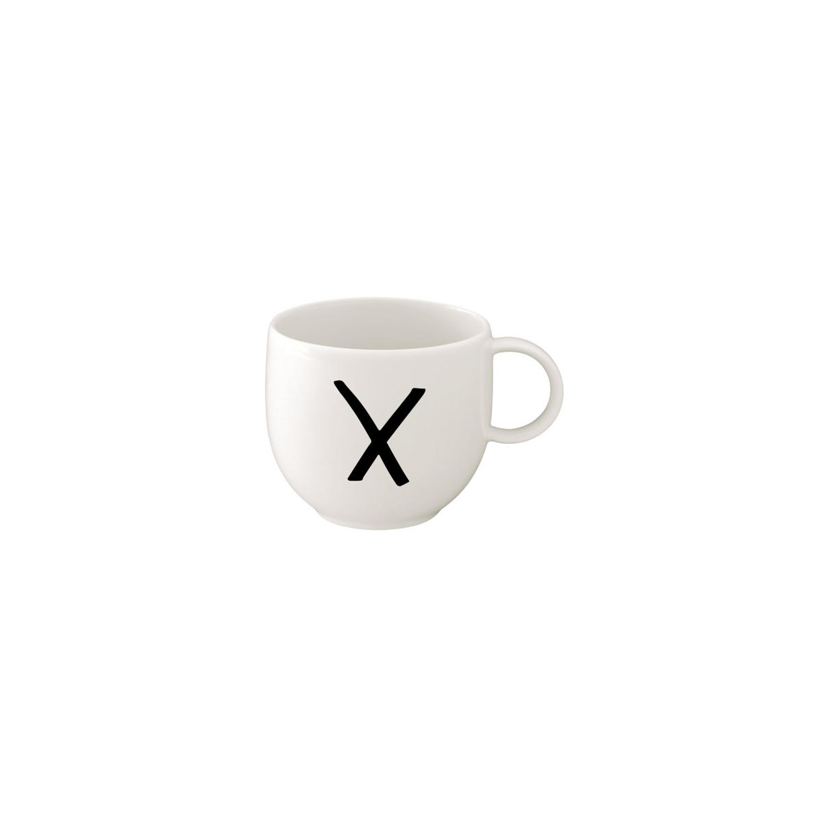 KAFFEEBECHER Letters weiß 330 ml - Weiß, Keramik (0.33L) - Villeroy & Boch