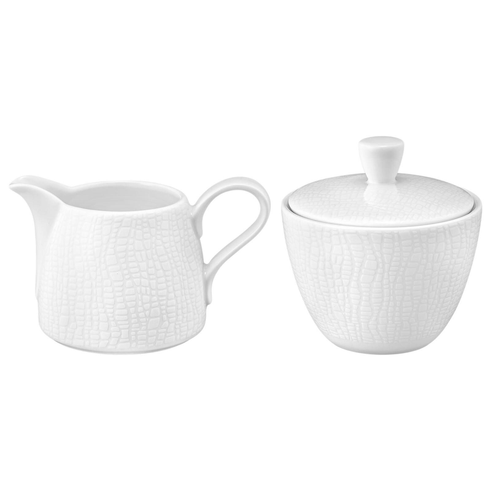 MILCH- UND ZUCKER-SET Life Fashion Luxury White je 260 ml - Weiß, Keramik (1/1cm) - Seltmann Weiden